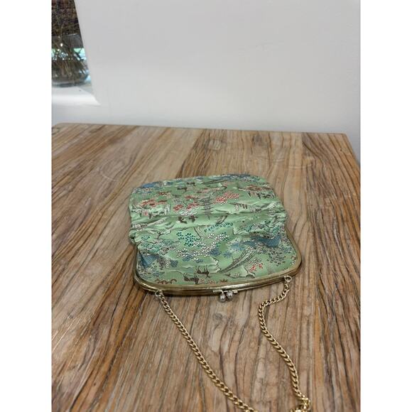 M. Yamamoto & Co. Kyoto Japan Brocade Bag with Chain Handle - Picture 4 of 7